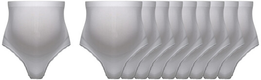 Milki Hipster Gravidtruse 10-pack Str. XS-S White
