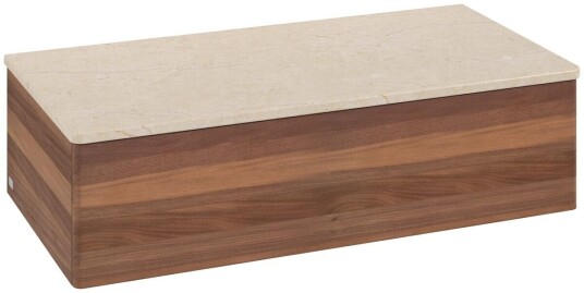 Villeroy & Boch Villeroy & Boch Antao Sideskap 100x50x26,8 cm u/lys Valnøtt/Crème Villeroy & Boch Villeroy & Boch Antao Sideskap 100x50x26,8 cm u/lys Valnøtt/Crème