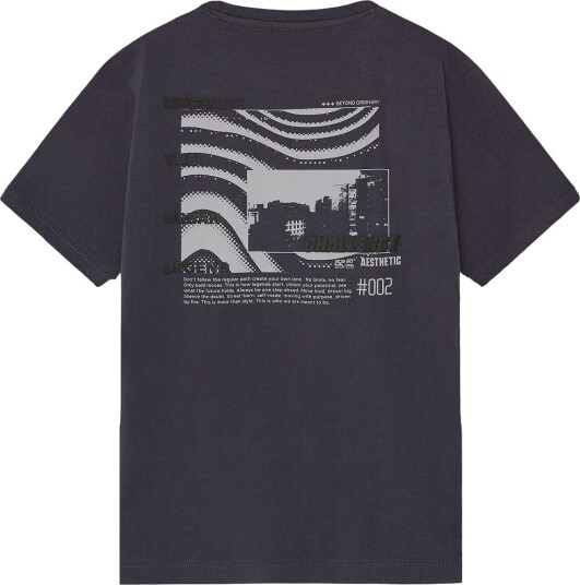 Indian Blue Jeans T skjorte Loose Passform Dusty Dark Purple Indian Blue Jeans 10 år (140) T skjorte Blå Svart