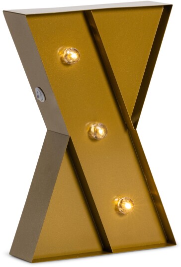 Petite Déco Bokstavlampe X Gull