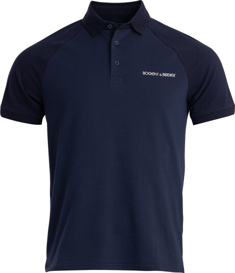 Bogeys & Birdies M Cotton Tech Raglan 2 Tone Blå Golf pologenser herre Navy Large