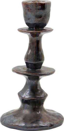 house doctor | Candle Holder Hdlucca Black | H:17.5CM.XL:9CM