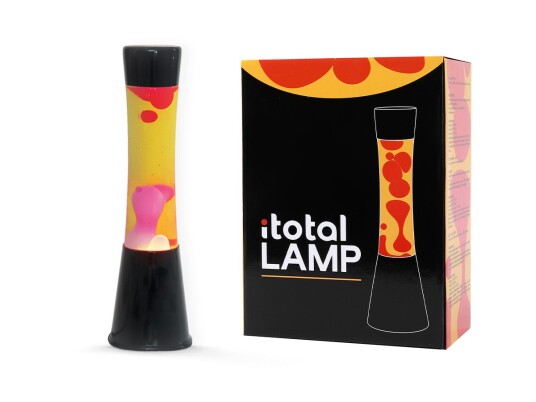 iTotal - Lava Lamp - Black Base Yellow Liquid and Red Wax - 40 cm iTotal - Lava Lamp - Black Base Yellow Liquid and Red Wax - 40 cm