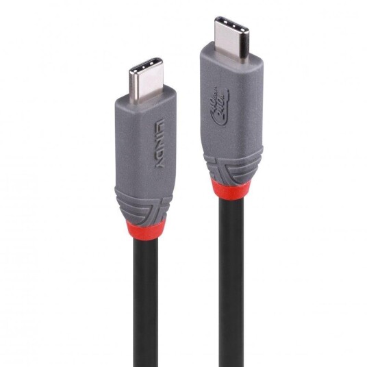 Lindy USB4 240W Type C Kabel 0.8m med 40Gbps Hastighet