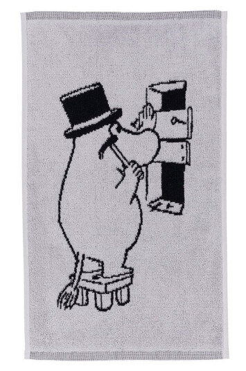 Moomin Arabia - Mummi håndkle 30x50 cm Mummipappa grå