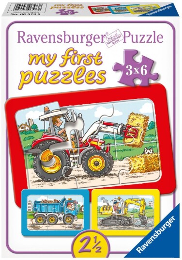 Ravensburger Excavator Tractor & Dump Tractor 3x6p