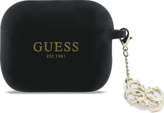 Guess 4G Charm silikondekal med kjegle AirPods Pro 3 Svart