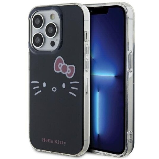 Hello Kitty Case For Iphone 15 Pro Max 6.7&Amp Amp Quot  Black Hardcase Iml Kitty Case For Face