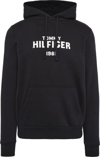Tommy Hilfiger Hilfiger Stack Reg Fleece Hoodie BLACK XL