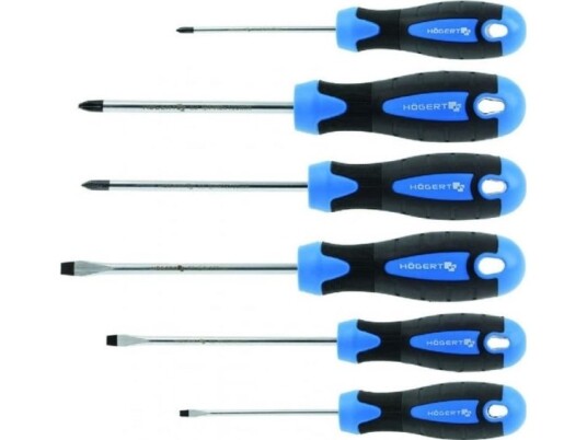 Högert Technik Skrutrekkere 6 Stk., S2 Stål Ht1s095