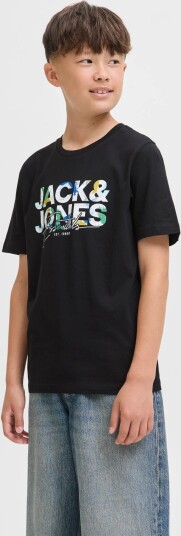 Jack & Jones Jjgeplas Tee Ss Crew Neck Jnr Black 128