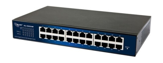 Allnet All-Sg8324m, Håndtert, L2, Gigabit Ethernet (10/100/1000), Full Tosidig, Rack-Montering