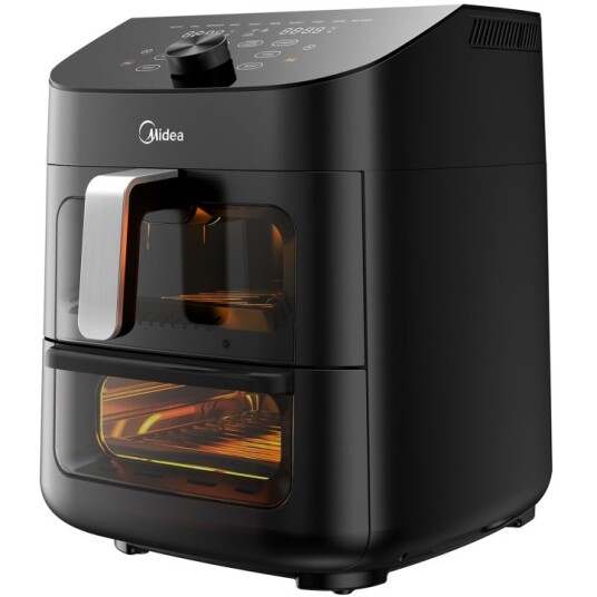 Midea Two Zone 2-i-1 Airfryer med stekeovn 4,4/6,4 liter 1850W Svart Midea Two Zone 2-i-1 Airfryer med stekeovn 4,4/6,4 liter 1850W Svart