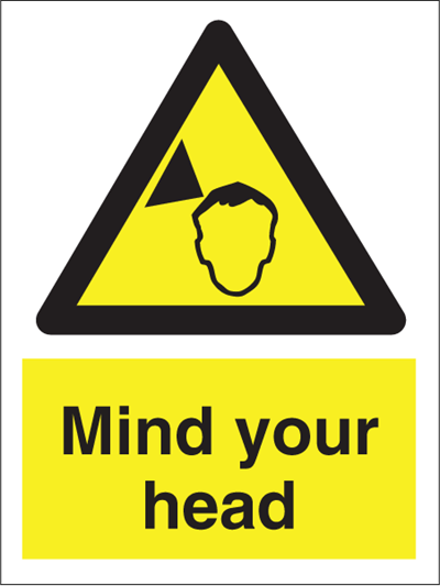 Jo Safety Mind your head Photoluminescent Rigid PR NM 200 x 150 mm IMO 107094PRNM