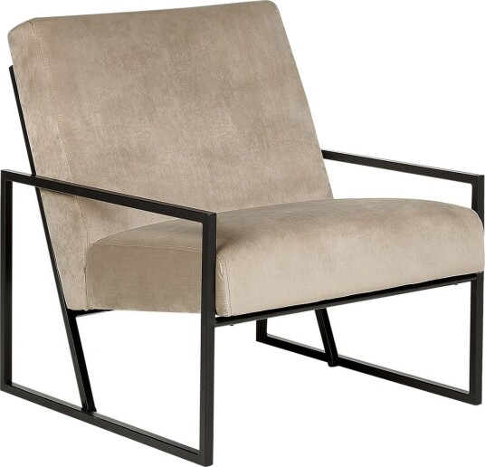 Lenestol Delary Taupe svart