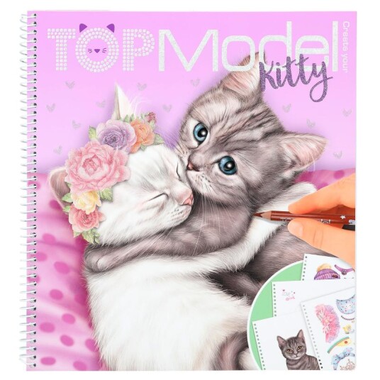 TOPModel Create Your  -Kitty Colouring Book 412282