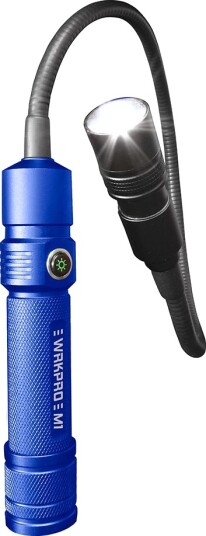 Wrkpro Arbejdslampe "M1" Cree Xpg Led Med Flex-Arm, Zoom-Funktion, Magnet Og Genopladeligt Batteri Wrkpro Arbejdslampe "M1" Cree Xpg Led Med Flex-Arm, Zoom-Funktion, Magnet Og Genopladeligt Batteri
