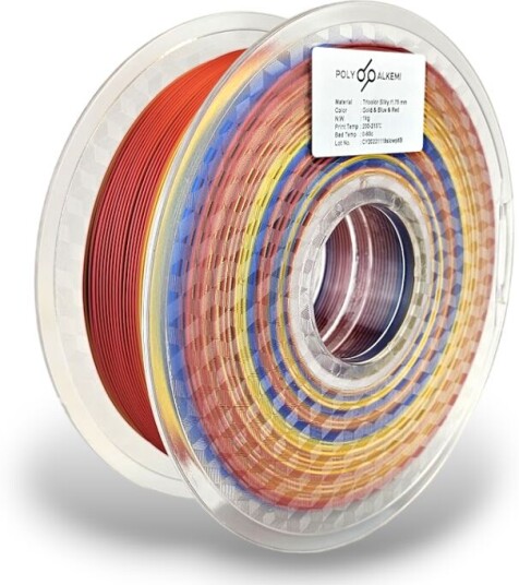 Polyalkemi Pla Silk Tricolor Gold Blue Red Polyalkemi Pla Silk Tricolor Gold Blue Red