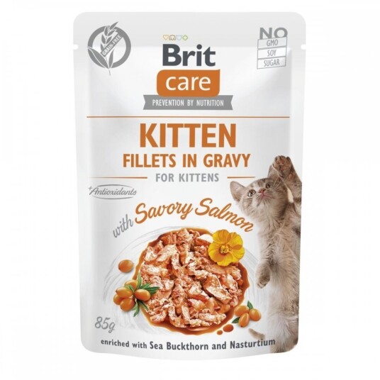 Brit Care Cat Gravy Kitten Laks 85 G