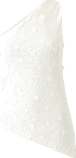 Gina Tricot - Topp 3D One Shoulder - Natur