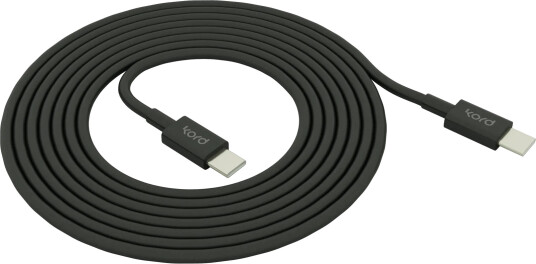 Kord Kord USB C til USB C ladekabel 1,8 m Black Kord Kord USB C til USB C ladekabel 1,8 m Black