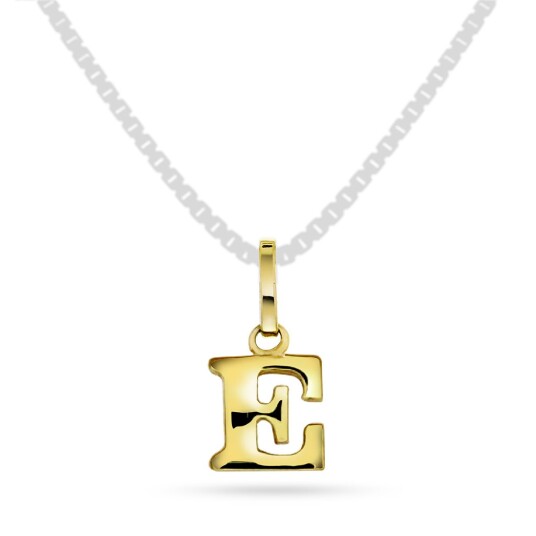 Pan Jewelry, Anheng i 585 gult gull bokstav E Pan Jewelry, Anheng i 585 gult gull bokstav E