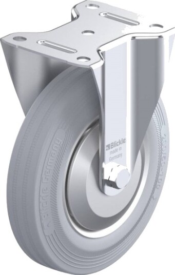Blickle 58016 B-V 202R-Sg-Fa Fast Hjul - Hjuldiameter 200 Mm - Bæreevne (Maks.) 205 Kg - 1 Stk
