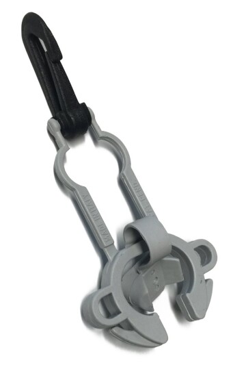 Scubapro octopusholder clip i grå Scubapro octopusholder clip i grå