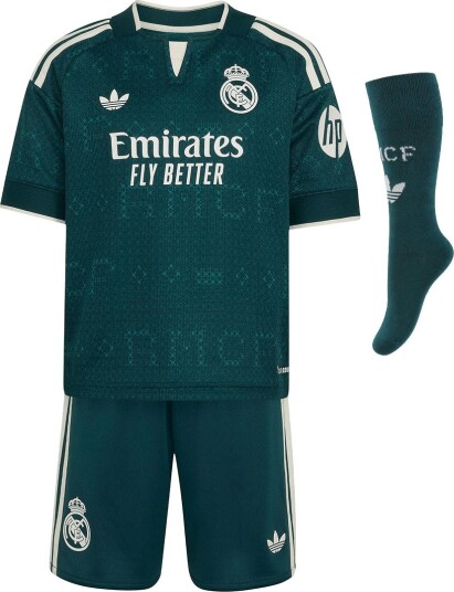 Real Madrid Bortedrakt 2026/27 Mini kit Barn adidas størrelse 98cm Real Madrid Bortedrakt 2026/27 Mini kit Barn adidas størrelse 98cm