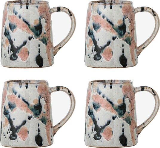 Bloomingville Winnie Krus sett med 4 stk. Flerfarget