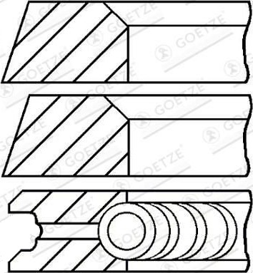 Stempelringsett GOETZE ENGINE 08-319900-10