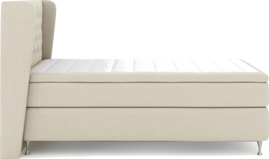 Select No 5 Komplett Sengepakke 120x200 Fast Lateks Beige/Sølvben