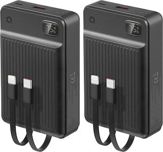 Andersson Powerbank 20 000 mAh med Integrerte Kabler 2-Pakning F104330R808-BNDL Andersson Powerbank 20 000 mAh med Integrerte Kabler 2-Pakning F104330R808-BNDL