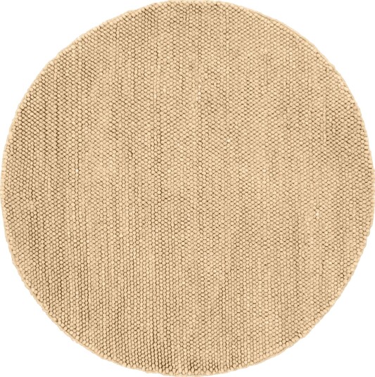 Runde tepper Avafors Wool Bubble sand Størrelse: Ø 240 cm Runde tepper Avafors Wool Bubble sand Størrelse: Ø 240 cm