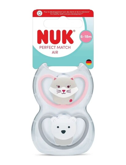 Nuk Perfect Match Air Cat/Polarbear Size 6 18 Months Multi/Patterned