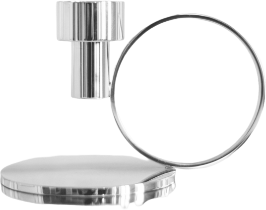 Hilke Insieme Lysestake Forkrommet Messing 18x12 cm Hilke Insieme Lysestake Forkrommet Messing 18x12 cm