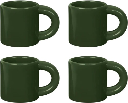 Hem Bronto espressokopp 10 cl 4-pakning Green
