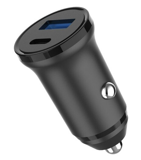 Gear 30W Billader med USB-C og USB-A Hurtiglading Svart