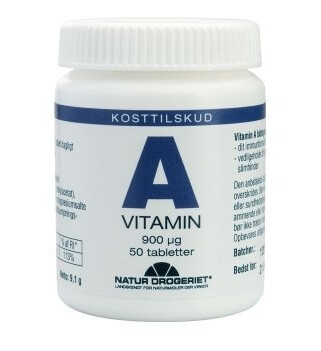 A vitamin 900µg 50 Tabletter