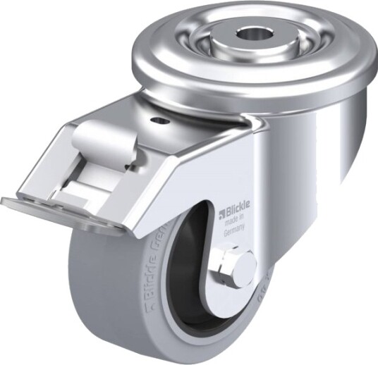 Blickle 851471 Lkr-Poev 82Kf-Fi-Sg Styrehjul Med Brems, Hjuldiameter 80 Mm, Maks. 170 Kg, 1 Stk