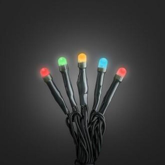 Minilys 100, farget LED, grønn kabel