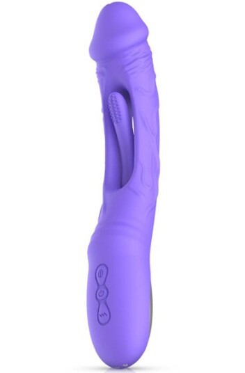 Good Vibes Only Flax Vibrating Dildo With G Spot Stimulator