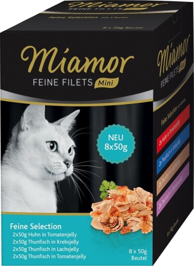 Miamor Våtfôr Fine Filéter Mini Porsjonspose Multibox Fint Sortiment 32 X 50 G Miamor Våtfôr Fine Filéter Mini Porsjonspose Multibox Fint Sortiment 32 X 50 G