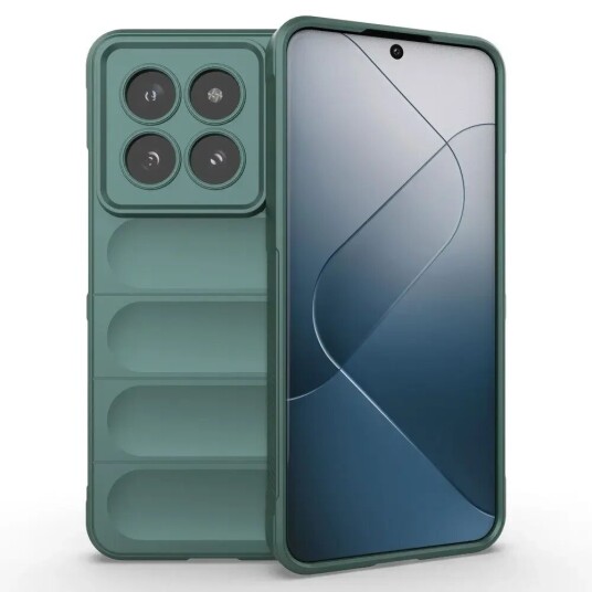 INCOVER Xiaomi 14 Pro Fleksibelt Plastdeksel - Grønn INCOVER Xiaomi 14 Pro Fleksibelt Plastdeksel - Grønn