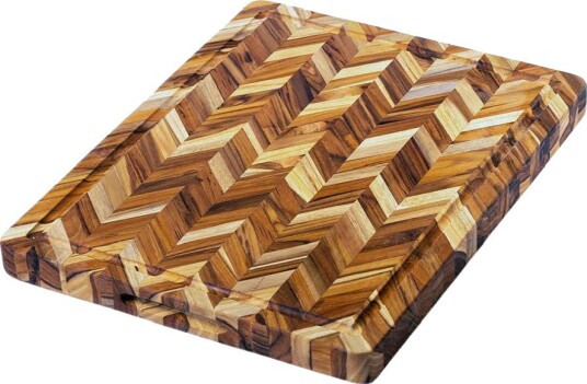 Teakhaus - Herringbone skjærebrett 51x41 cm teak