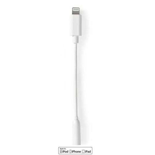 Lightning Lydadapter for Apple-produkter - 8 pins - 10 cm - 3,5 mm Hun