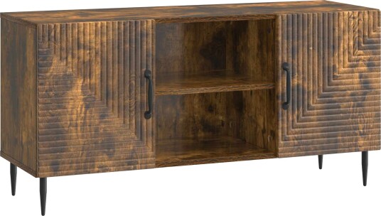TV skap Røkt Eik 102 x 34,5 x 50 cm Konstruert tre TV skap Røkt Eik 102 x 34,5 x 50 cm Konstruert tre