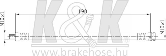 K&K FT0420 Bremseslange