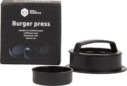 Grill Fanatics Burger Press 12,5 x 12,5 x 6,5cm Burgerpresse for å forme egne burgere