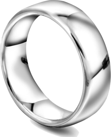 Moments By Pan Jewelry Giftering i 375 hvitt gull | 6 mm bredde